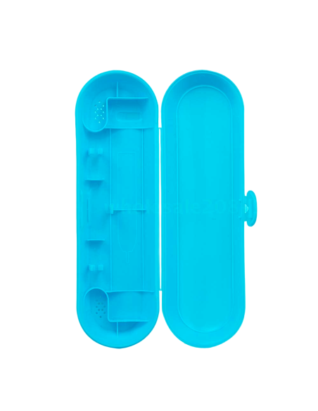 Astuccio in plastica da viaggio per spazzolino elettrico con ganci e chiusura