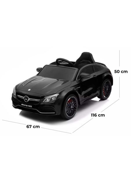 Auto Elettrica per Bambini Mercedes C63 LT896 con Telecomando Fari MP3-AUX-USB