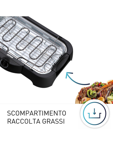 Barbecue da tavolo elettrico JORDAN griglia...