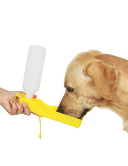 Borraccia con scodella portatile per cani e gatti bottiglia 300 ml