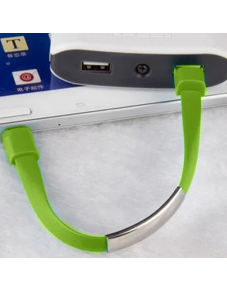 Bracciale cavo dati usb per smartphone Samsung caricabatteria in silicone unisex