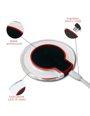 Carica batterie ad induzione wireless Qi 713527...