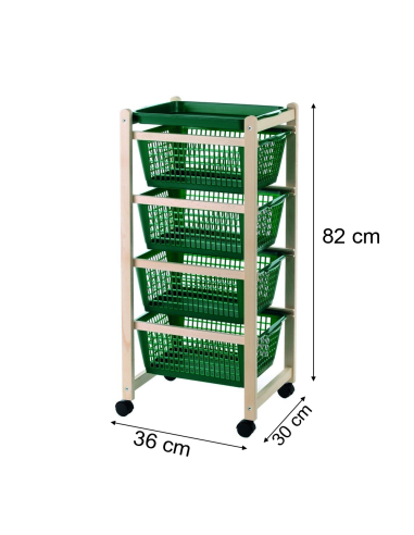 Carrello cucina 922-152 vassoi estraibili 4...