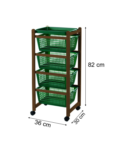 Carrello cucina 922-152 vassoi estraibili 4...