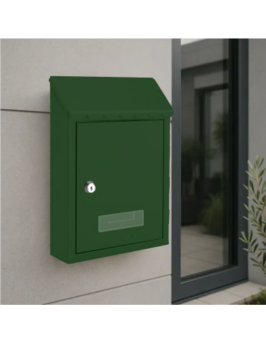 Cassetta postale in lamiera con serratura e...