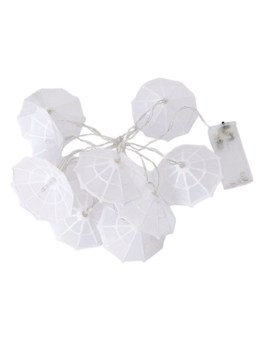 Catena Luci 10 ombrellini led da esterno 037189...