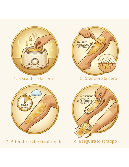 Cera depilatoria brasiliana nera SETABLU estratto di Maracuja pelli sensibili