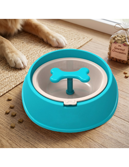 Ciotola sport per cani gatti 060377 anti-soffocamento e migliore digestione 15cm