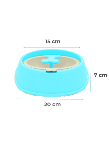 Ciotola sport per cani gatti 060377 anti-soffocamento e migliore digestione 15cm