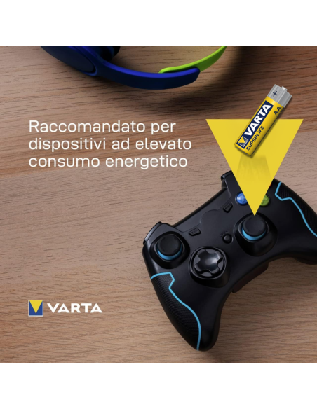 Confezione da 4 batterie mini stilo AAA Varta 676187 zinco carbone 1.5V