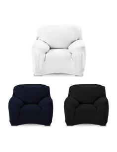 Copridivano monoposto 4351 tinta unita tessuto elastico...