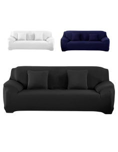 Copridivano tre posti 4353 tinta unita tessuto elastico...