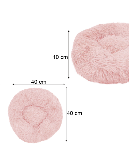 Cuccia cuscino per cani e gatti morbida calda 40 cm Texture in 5 colori