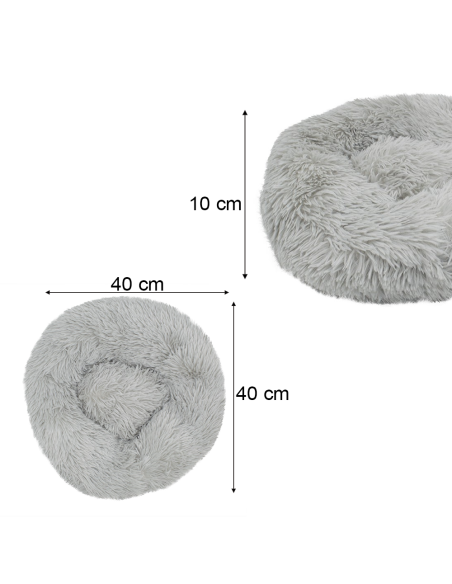 Cuccia cuscino per cani e gatti morbida calda 40 cm Texture in 5 colori