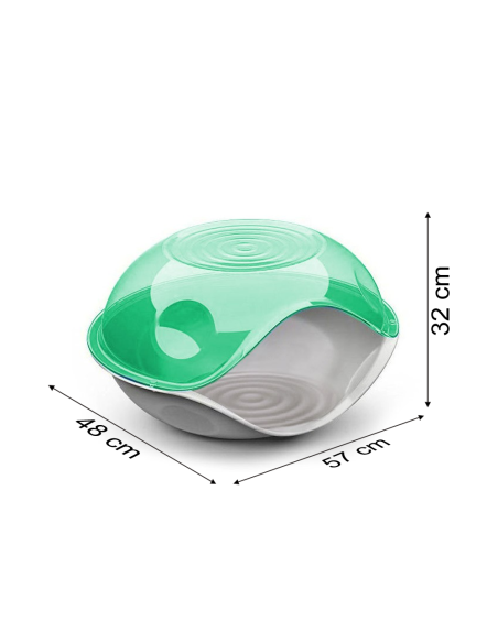 Cuccia chiusa per gatti e cani DUCK PLAIN 20104 comoda 57 x 48 x 32 cm