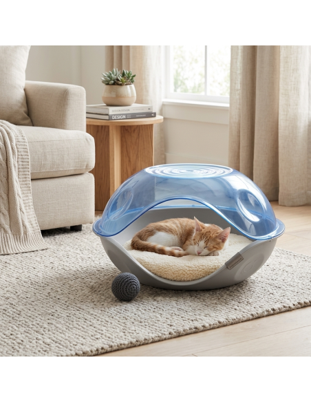 Cuccia chiusa per gatti e cani DUCK PLAIN 20104 comoda 57 x 48 x 32 cm