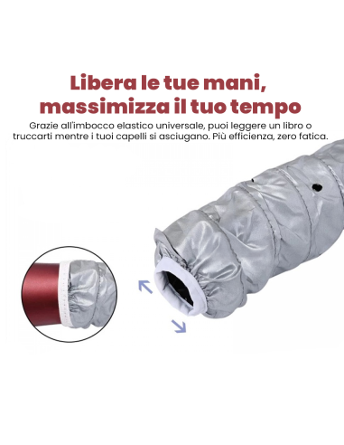 Cuffia Casco per capelli ricci 179832 diffusore...