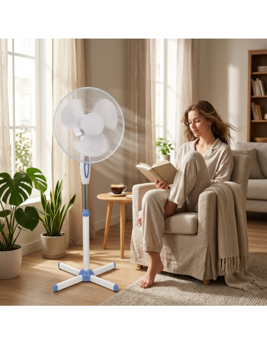 DGSUMMER Ventilatore piantana pala 40cm 3...