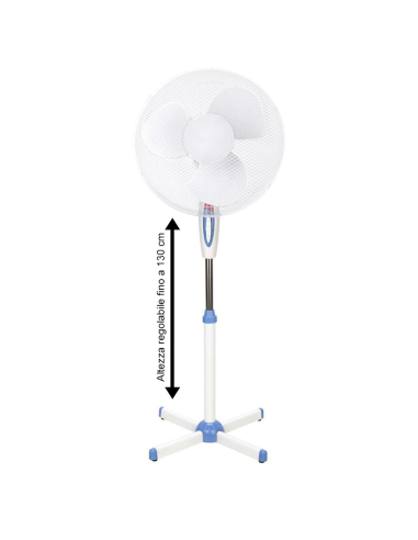 DGSUMMER Ventilatore piantana pala 40cm 3...