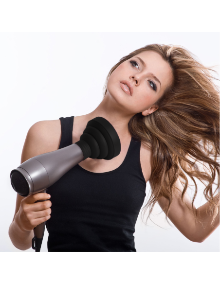 Diffusore universale per phon asciugacapelli in silicone pieghevole da viaggio