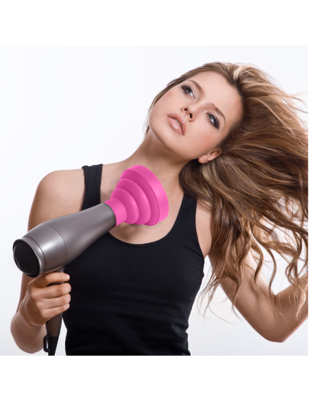 Diffusore universale per phon asciugacapelli in silicone pieghevole da viaggio