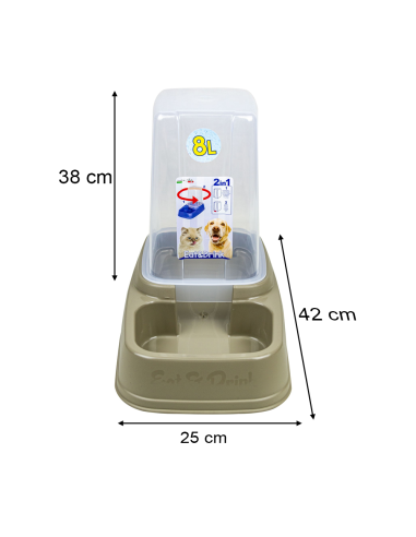 Dispenser automatico a caduta 2in1 Eat and...
