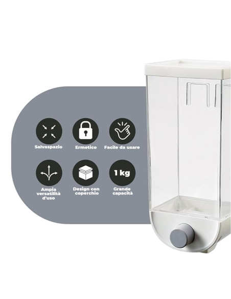 Dispenser Contenitore da 1 Kg Distributore Per Cereali Frutta Secca Legumi 10243