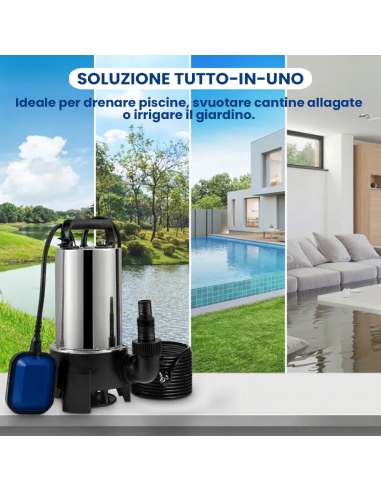Elettropompa pompa professionale 7 metri...