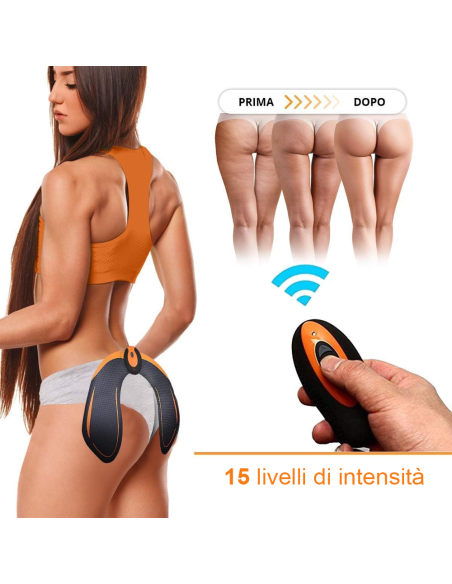 Elettrostimolatore glutei Perfect Hips 857930 portatile senza fili 15 livelli