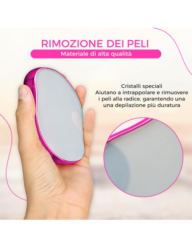 Epilatore Cristallo Indolore Viso e Corpo...