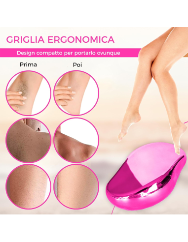 Epilatore Cristallo Indolore Viso e Corpo...