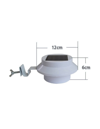 Faretto led con pannello solare 3 watt 3 led...