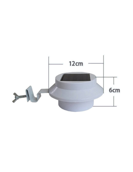 Faretto led con pannello solare 3 watt 3 led 4370 da esterno segnapasso batteria