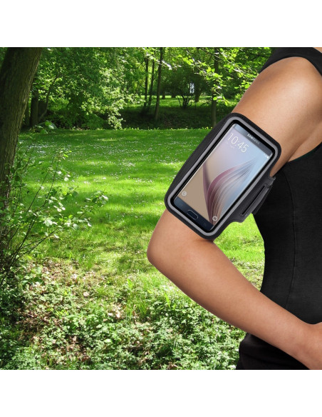 Fascia da braccio sportiva compatibile Samsung S6 schermo tattile