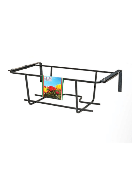 Fioriera balconiera TULIPANO 22x60x18 cm Iron Grey  Art 750.C regolabile