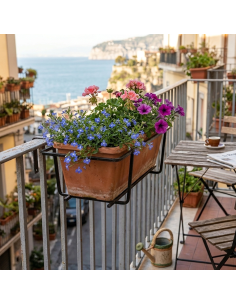 Fioriera balconiera TULIPANO 22x60x18 cm Iron Grey  Art... 2