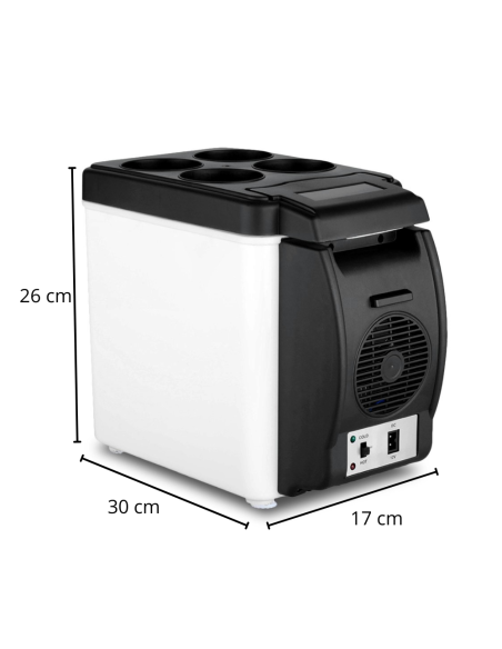 Frigorifero Portatile per Auto 2 in 1 Caldo e Freddo 6L 12V 203002 Mini Frigo