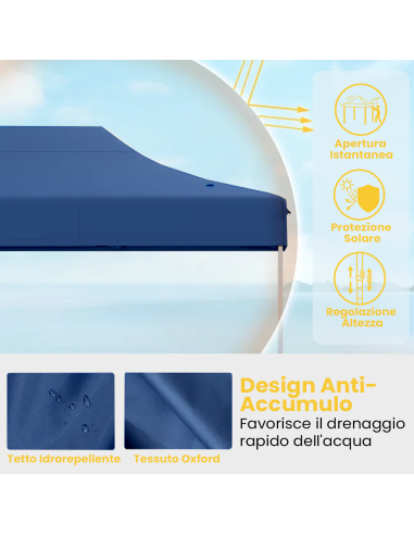 Gazebo Giardino Richiudibile a Fisarmonica...