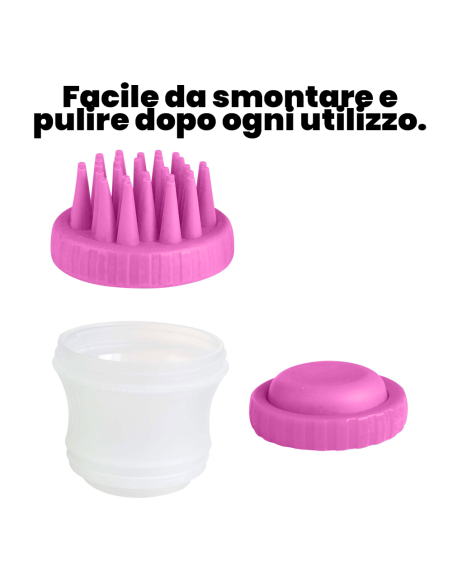 Gentle Dog Washer spazzola in silicone 221158 per cani dispenser porta sapone