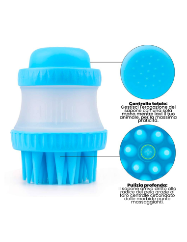 Gentle Dog Washer spazzola in silicone 221158...