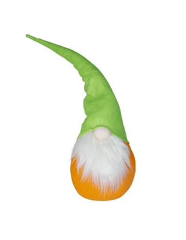 Gnomo Con Cappello 234043 verde e arancio 74 Cm...