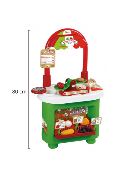 Italian market 414606 ristorante mercatino alto 80cm con bilancia ed accessori