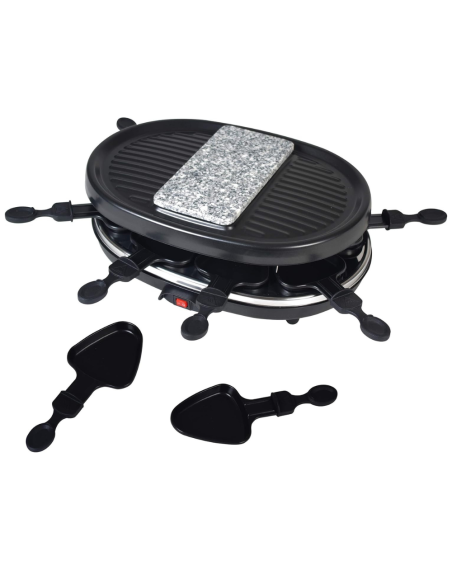 Kiwi Raclette 3 in 1 900w KG5811 per grigliare,rosolare e Raclettieren 8 persone
