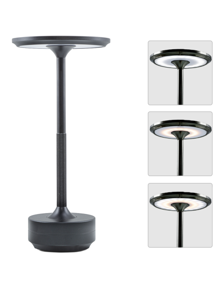 Lampada da Tavolo 5W Ricaricabile Touch Control LED Dimmerabile Design Alluminio