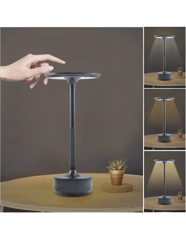 Lampada da Tavolo 5W Ricaricabile Touch Control...
