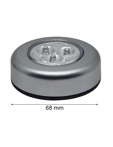 Lampada Push adesiva luce emergenza portatile a batteria per armadio cassetti