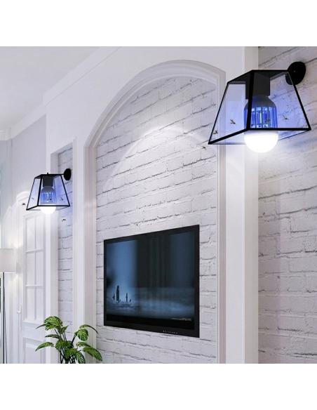 Lampadina anti insetti zanzare DHOMTECK 8W LED 2 in uno 449691 attacco E27
