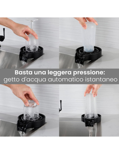 Lavabicchieri da Bar Sciacquatrice Per Bicchieri da Cucina per Uso Domestico