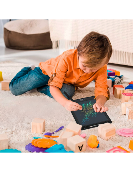Lavagna Elettronica LCD 12" Tavoletta Grafica Scrittura Cancellabile per Bambini