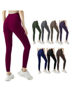 Leggings Vita Alta Donna IDA Tessuto Elasticizzato...